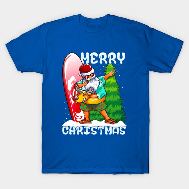 Dabbing Santa Christmas Holiday T-Shirt by AngelFlame